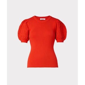Pointelle poof winter 2021 Milly top.